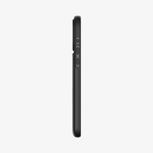ACS06589 - iPhone 15 Pro Max Case Slim Armor CS in black showing the back with card in slot
